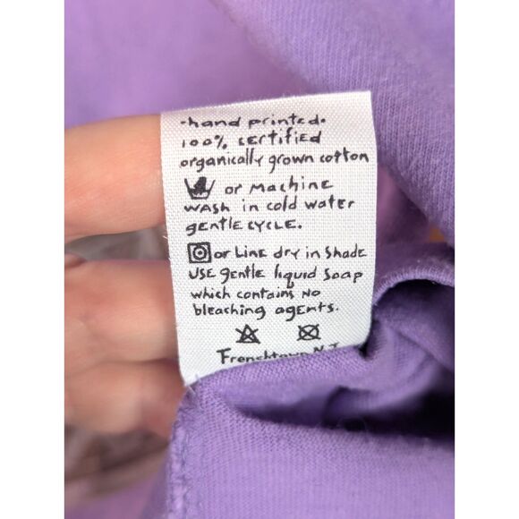 VINTAGE 1997 BLUE FISH Breathe Life Always Awakening Organic Cotton Tee Boxy OS - Picture 8 of 9